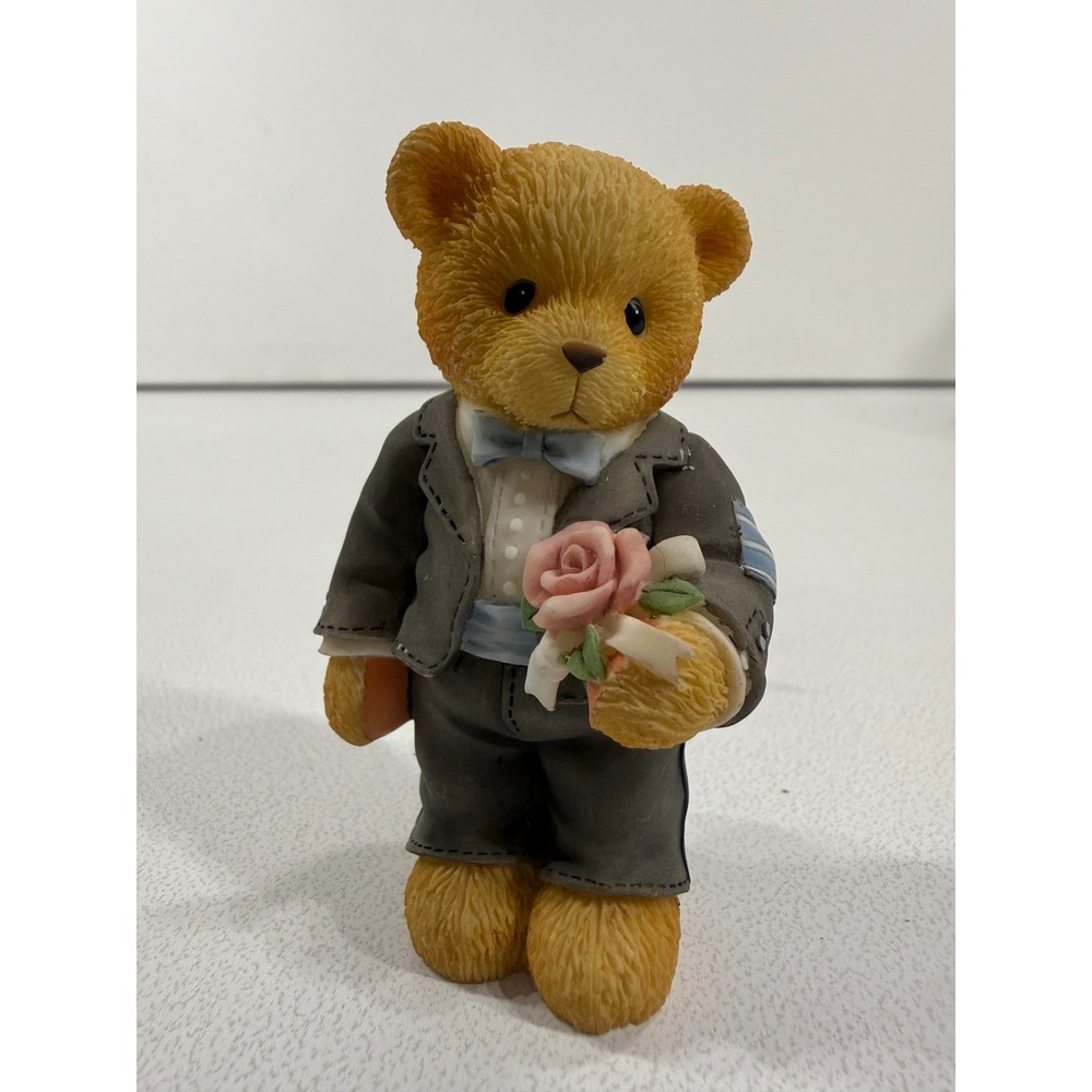 Cherished Teddies 476366 Groomsman Wedding Bliss Enesco Bear Box COA Retired
